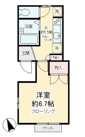 国領駅 徒歩12分 2階の物件間取画像